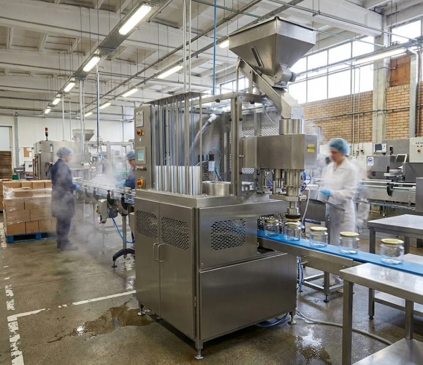 couvercleuse ergonomique